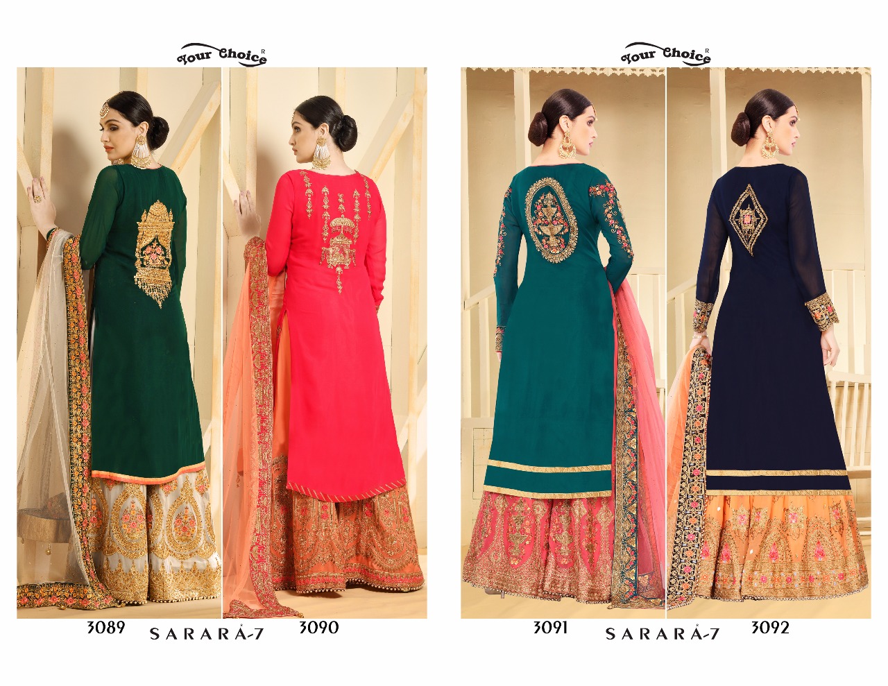 Sarara Vol-7 Your Choice Heavy Embroidery Salwar Kameez Sarara Vol-7 Your Choice Heavy Embroidery Salwar Kameez